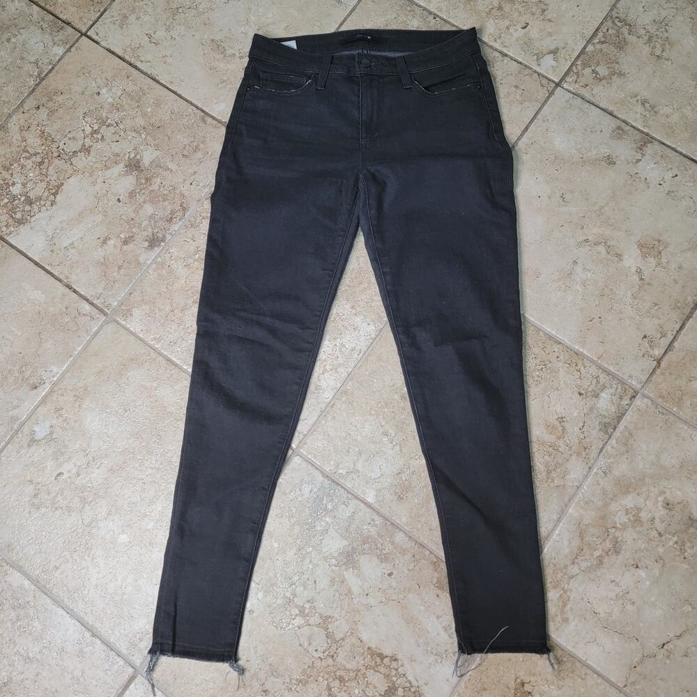 Joes Womens Black Jeans cut off bottoms W25 distressed  pockets